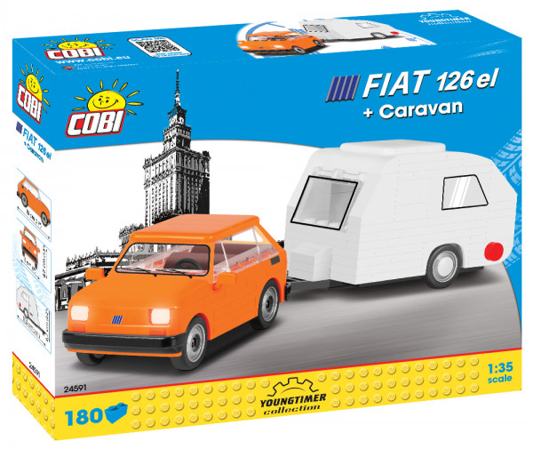 *SELTENES SET Cobi 24591 Fiat 126 el + Caravan