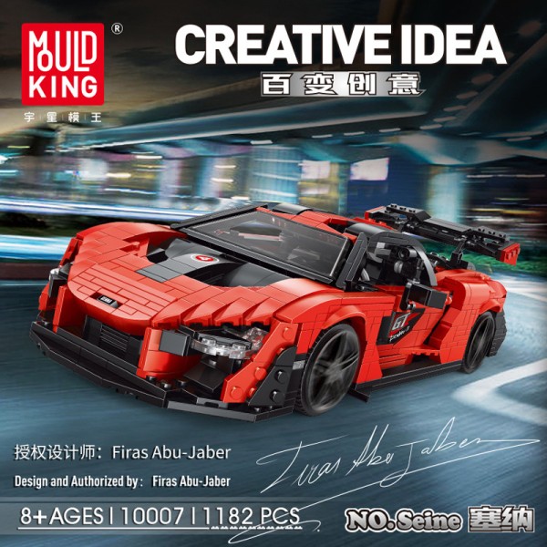 Mould King 10007 Creative Idea Sportwagen rot