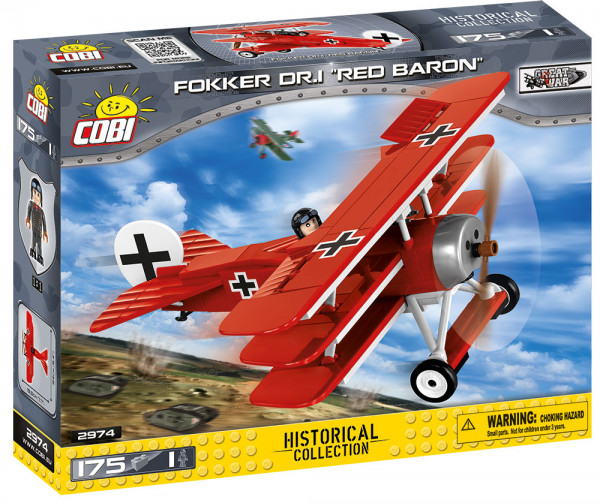 *Seltenes Set* Cobi 2974 Fokker DR.I Red Baron