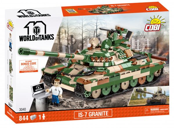 *SELTENES SET Cobi 3040 World of Tanks IS-7 Granite