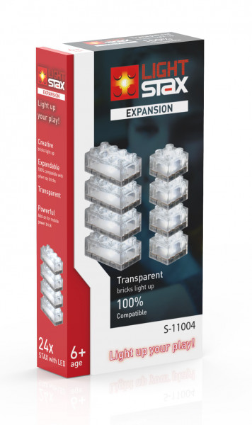 Light Stax Expansion S11004 24 Clear Bricks