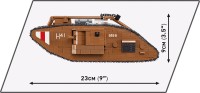 Vorschau: Cobi 2984 Panzer Mark V (Male) Vorschau: Cobi 2984 Panzer Mark V (Male)