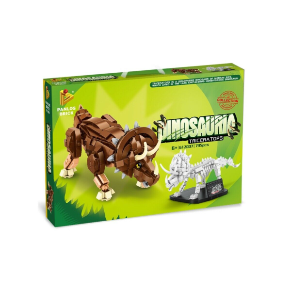 Panlos 612007 Dinosaurier Triceratops mit Skelett