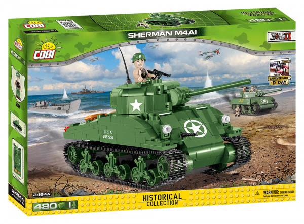 *SELTENES SET Cobi 2464A Panzer Sherman M4A1