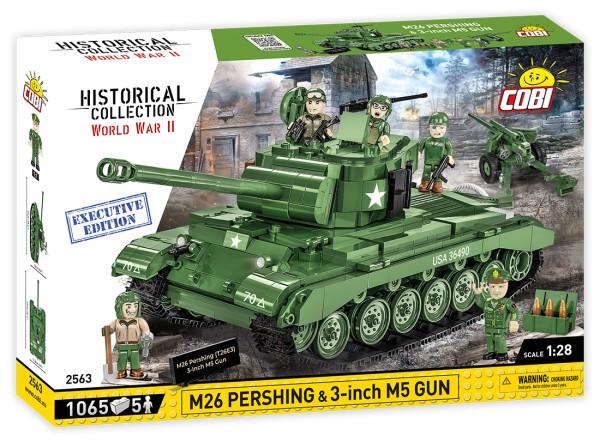 Cobi 2563 Panzer M26 Pershing &amp; 3-inch M5 Gun - Executive Edition
