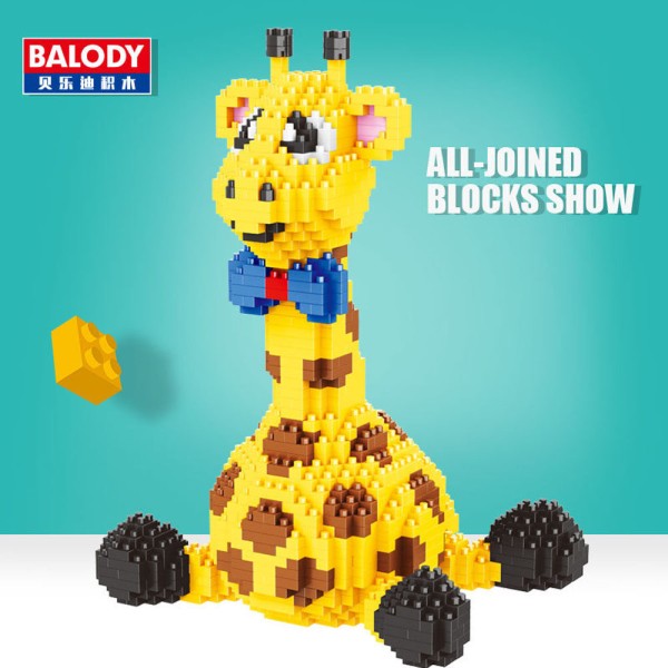 Diamondblocks Balody 16083 Giraffe sitzend