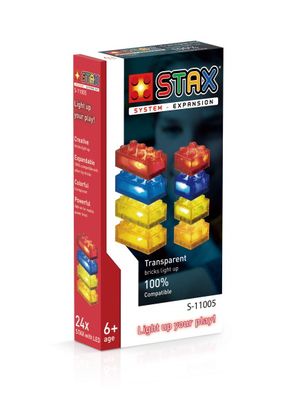 Light Stax Expansion S11005 24 Transparent Bricks